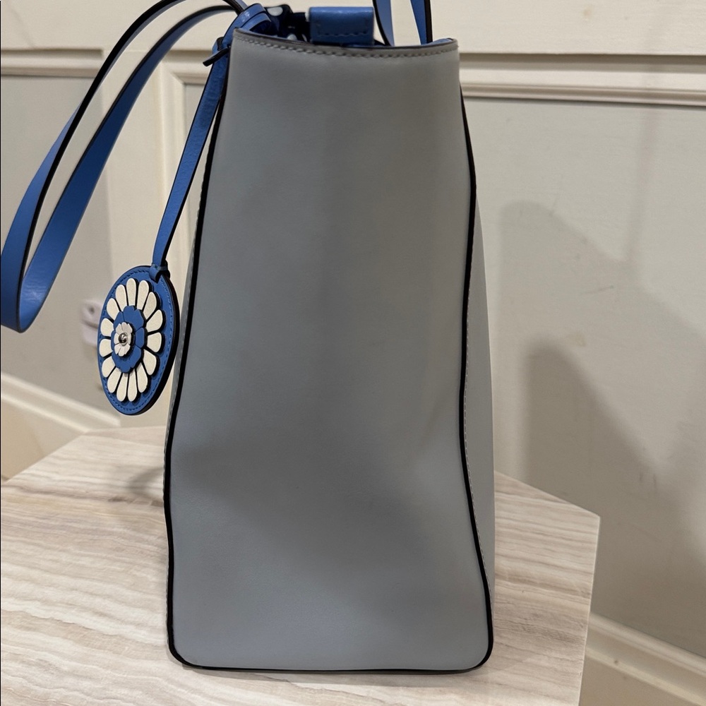 Kate Spade Bag Rosa Blue Leather Tote - Picture 6 of 17